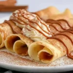 Cinnamon Roll Protein Crepes Ready to Enjoy