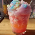 Cotton Candy Sparkle Soda in a Fun Glass