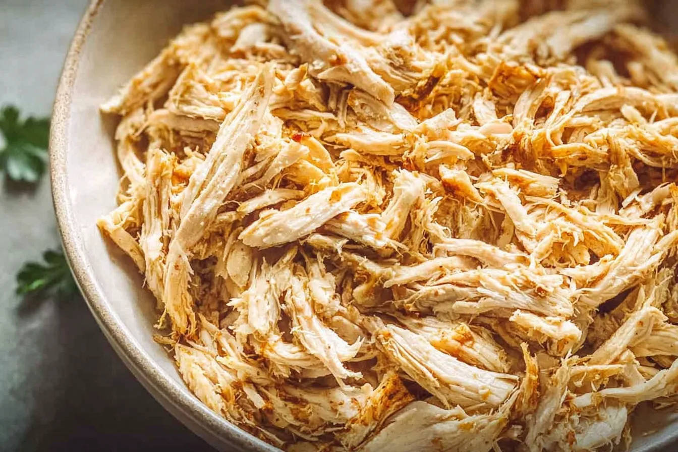 Crockpot Shredded Chicken Ready to Serve