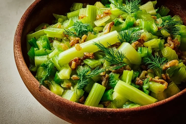 Crunchy Celery Salad Bowl
