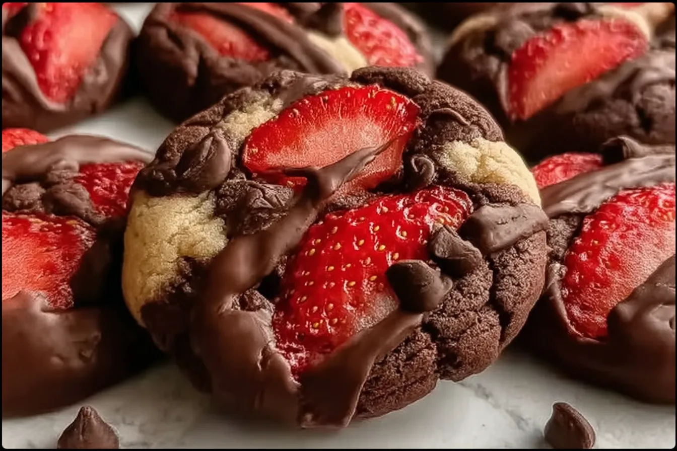 delicious chocolate covered strawberry cookies recipe 2