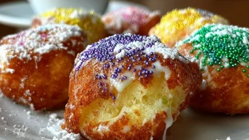 Delicious King Cake Bites Perfect for Carnival Celebrations