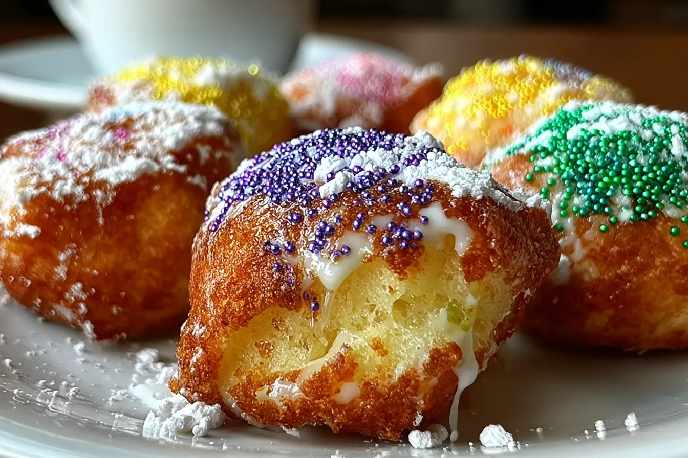 Delicious King Cake Bites to Brighten Your Carnival Festivities 3 Delicious King Cake Bites Perfect for Carnival Celebrations
