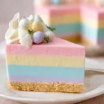 Easter JELLO Cheesecake: A Pastel No Bake Spring Delight 14 Easter JELLO Cheesecake on a Colorful Spring Table