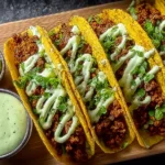 Easy Baked Ground Turkey Tacos with Avocado Sauce: A Delight! 14 Easy Baked Ground Turkey Tacos with Avocado Sauce Plated