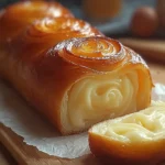 Delicious Easy Custard-Filled Sweet Bread for Breakfast