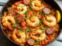 Delicious Easy One Pot Jambalaya with Shrimp and Sausage