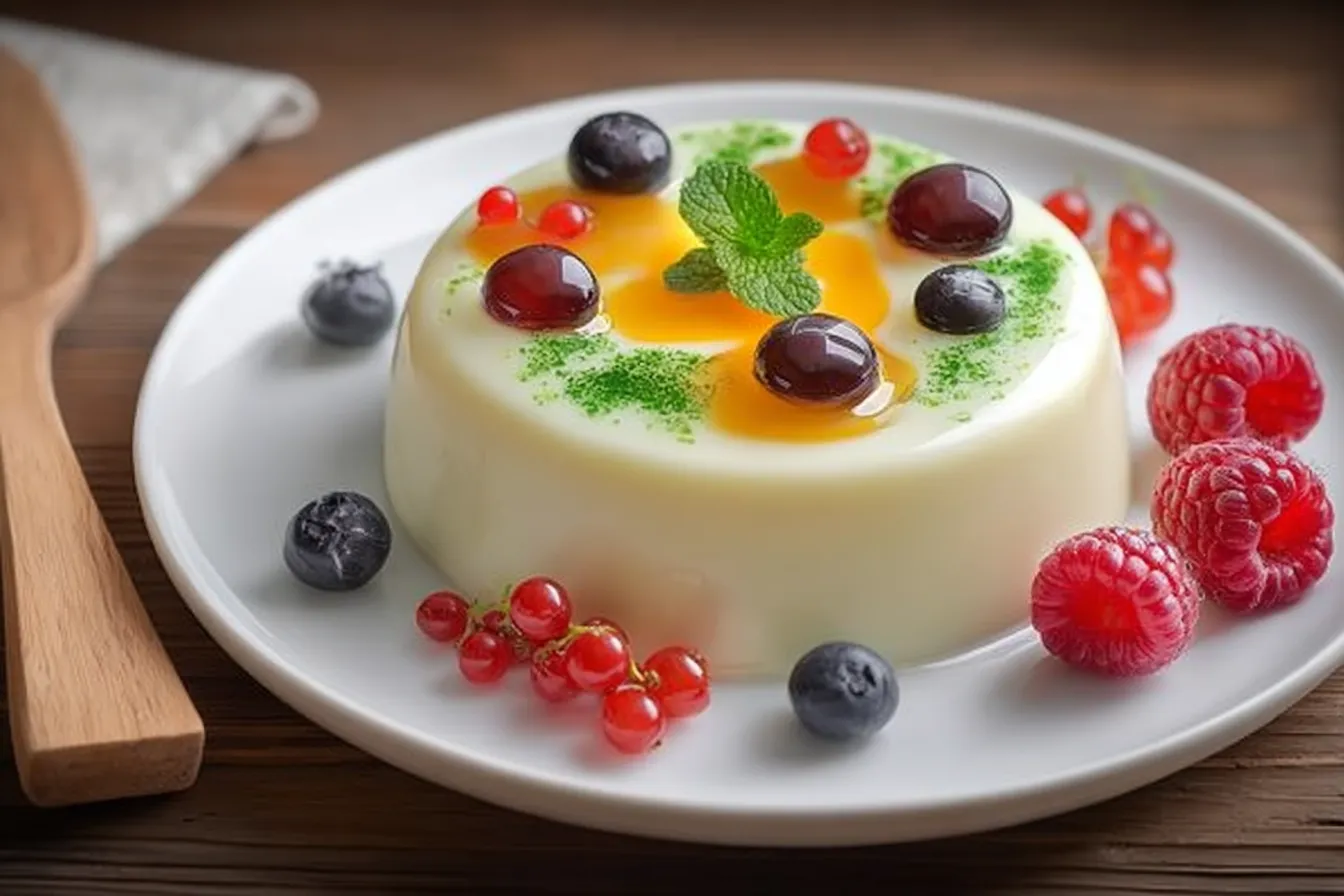 Fluffy Milk and Egg Gelatin Dessert