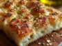 Garlic Parmesan Focaccia Bread Freshly Baked