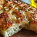 Freshly Baked Garlic Parmesan Focaccia Bread