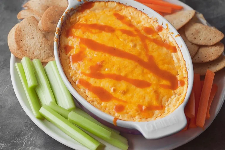 Healthy Buffalo Chicken Dip - Deliciously Guilt-Free