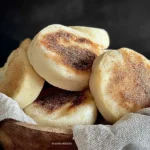Freshly Baked Homemade Sourdough English Muffins
