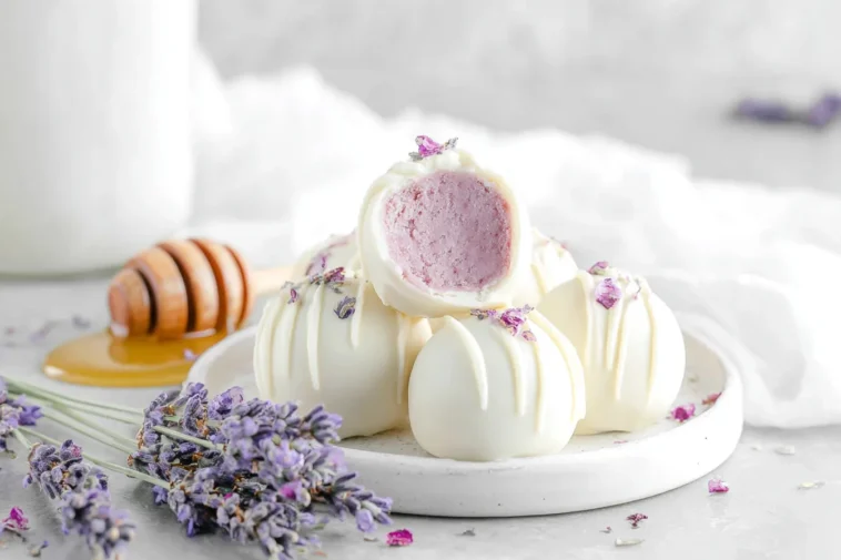Delicious Honey Lavender White Chocolate Truffles