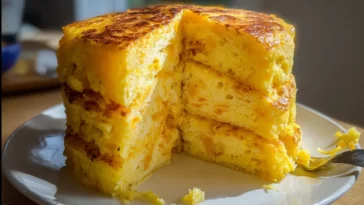 Delicious Layered Cornbread Cake Slices