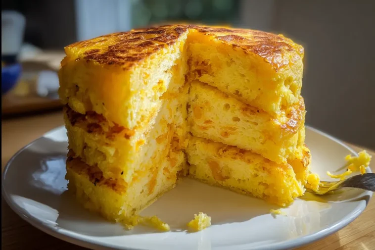 Delicious Layered Cornbread Cake Slices
