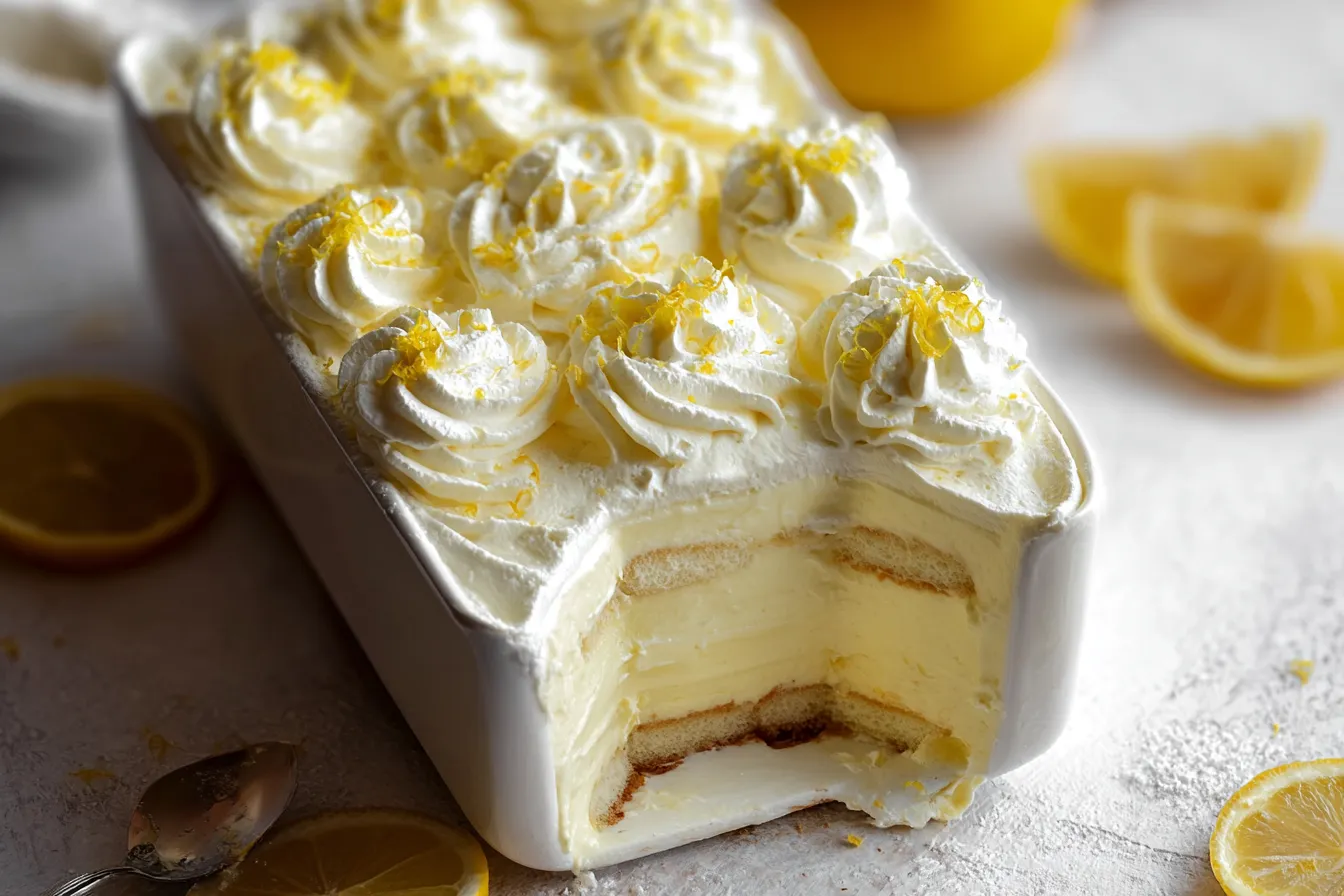 Lemon Limoncello Italian Tiramisu That Will Delight You 3 Lemon Limoncello Italian Tiramisu Served in Elegant Dishes