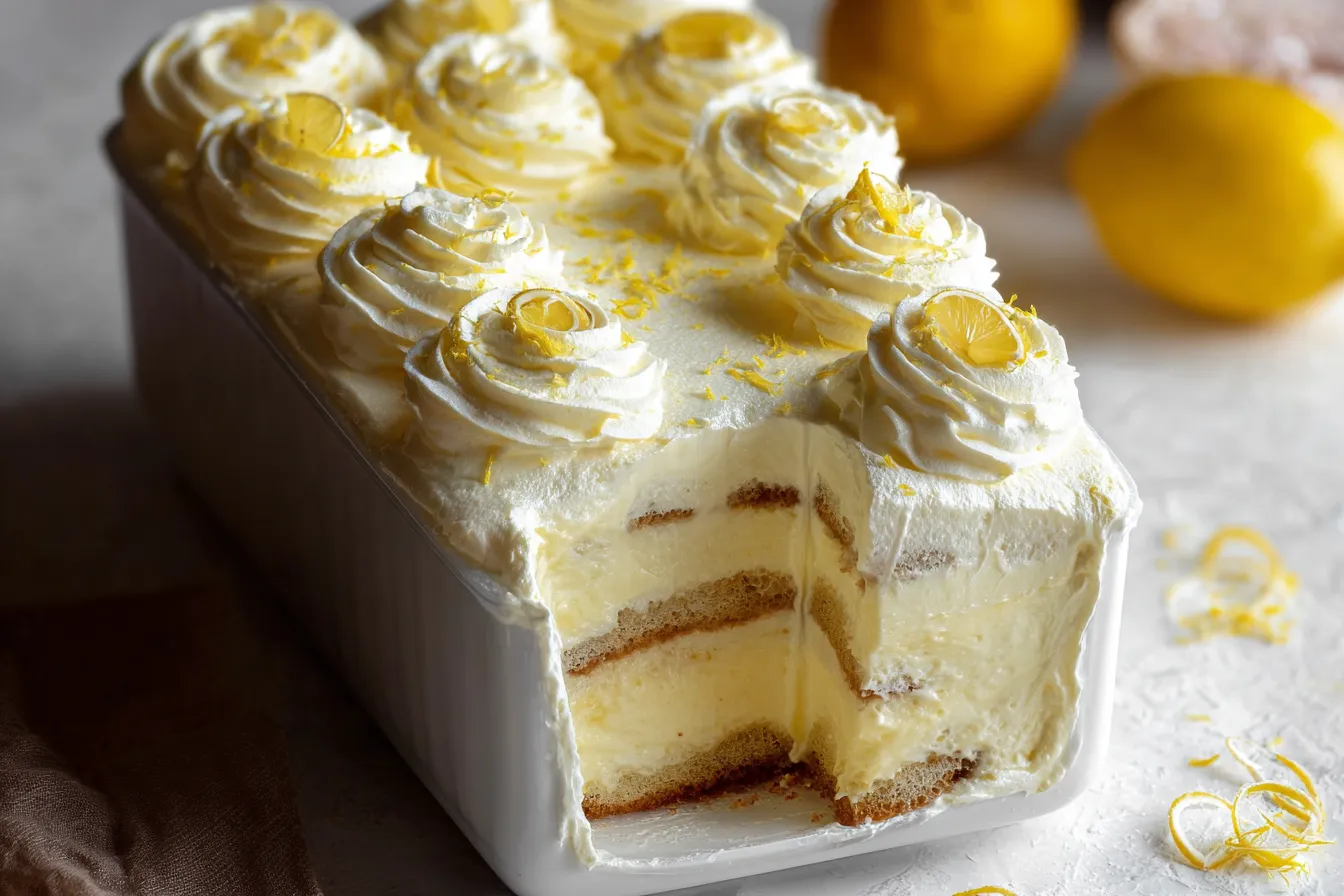 Lemon Limoncello Italian Tiramisu