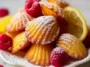 Lemon Raspberry Madeleines Freshly Baked