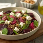 Lentil & Roasted Beet Salad – with Feta, Mint & Lemon
