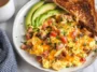 Loaded Scrambled Eggs with Fresh Ingredients