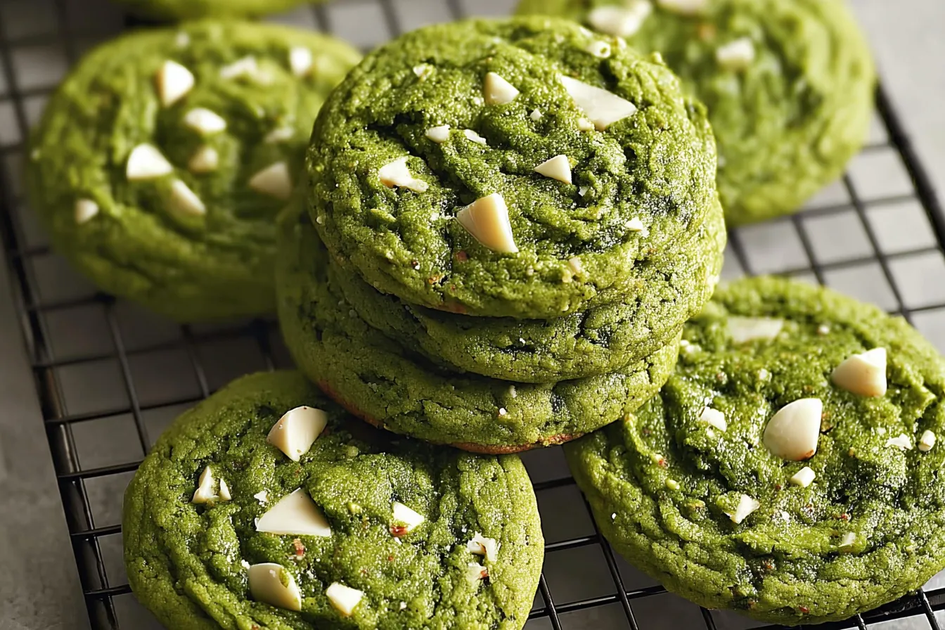 Matcha White Chocolate Cookies