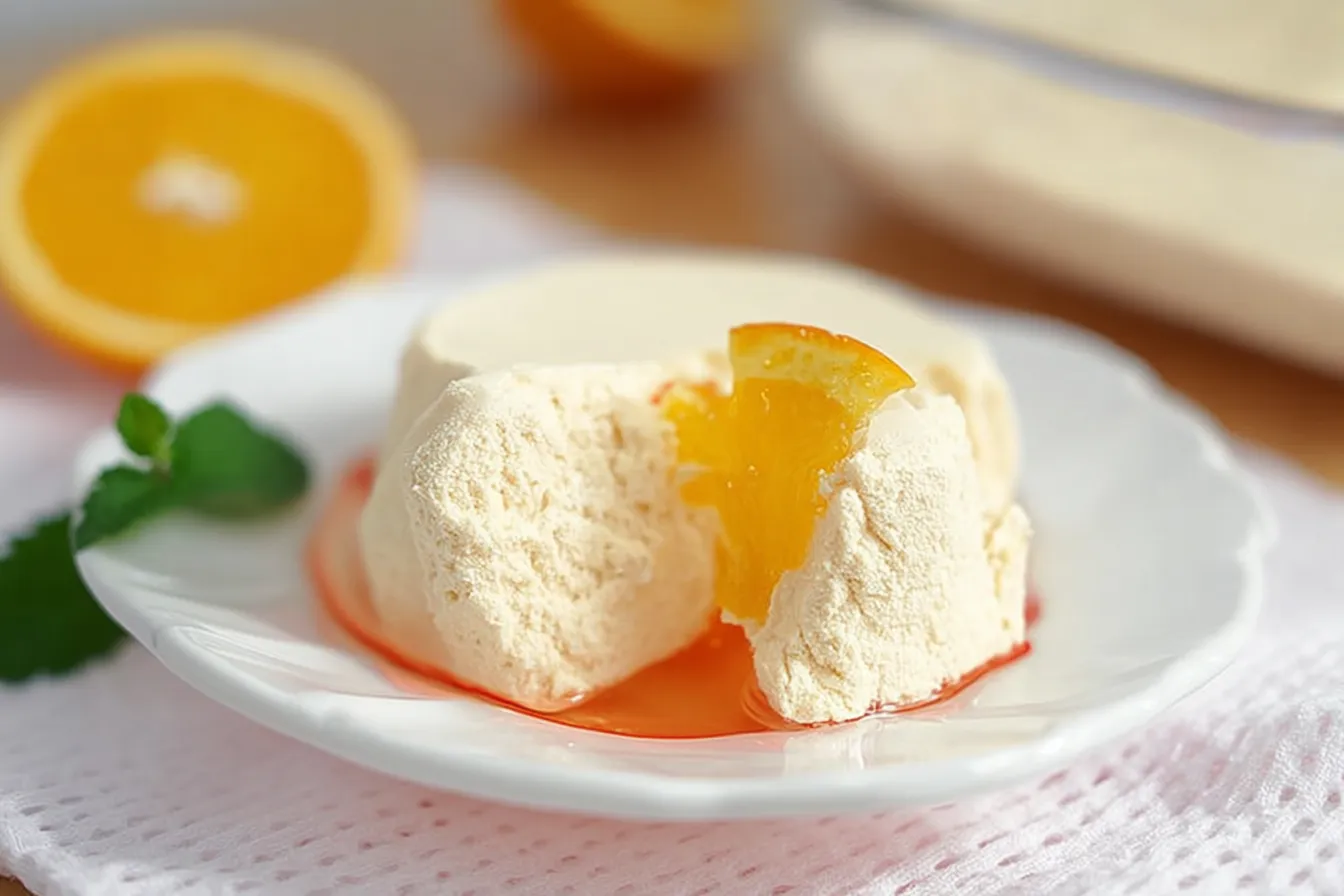 Mexican Milk Jello (Gelatina de Leche) Plated Dessert