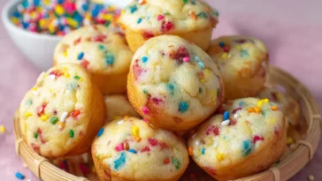 Mini Funfetti Yogurt Muffins Freshly Baked