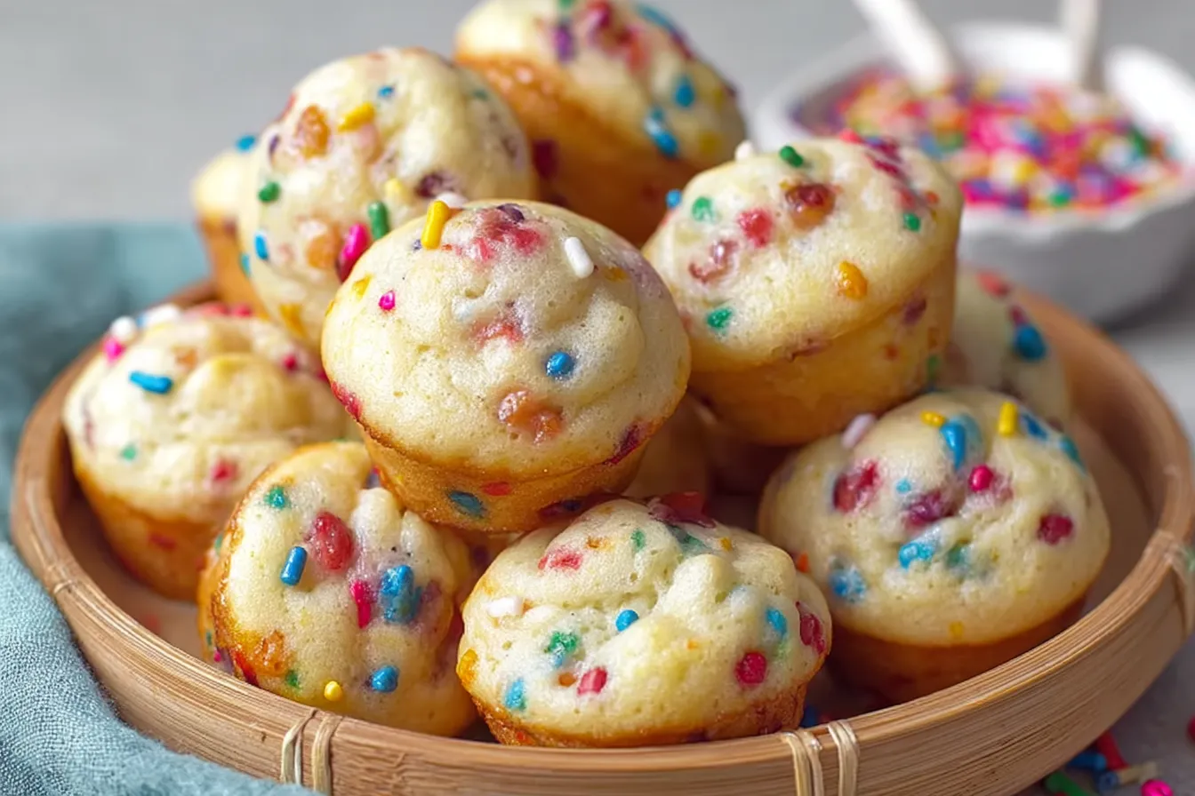 Mini Funfetti Yogurt Muffins