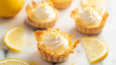 Mini Lemon Tarts with Phyllo Cups – Delicious Dessert