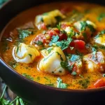 Delicious Moqueca Brazilian Fish Stew in Coconut Broth