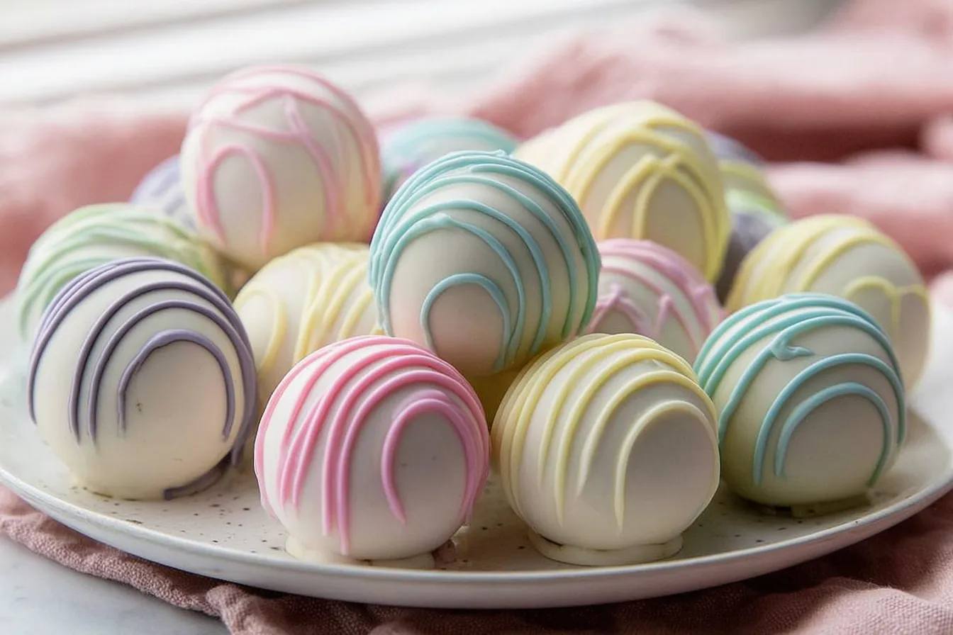 No Bake Easter Egg Oreo Balls Ready to Enjoy