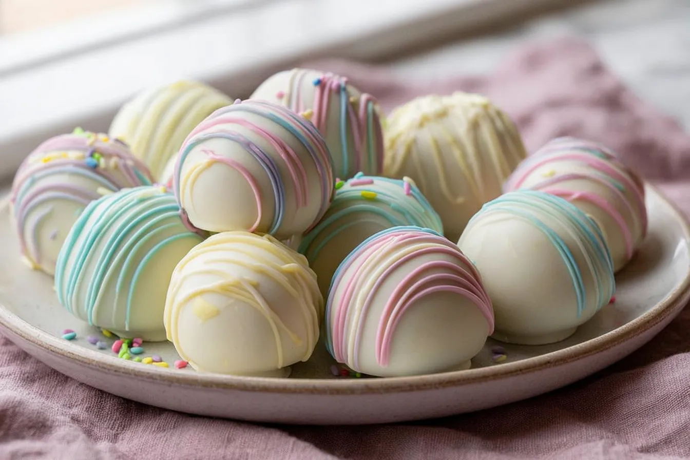 No Bake Easter Egg Oreo Balls