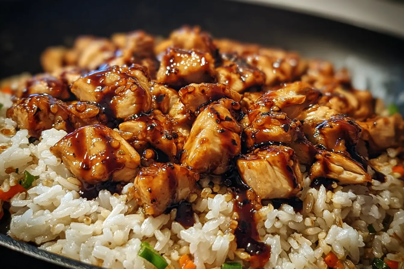 One-Pan Bold Honey BBQ Chicken Rice Ready to Serve
