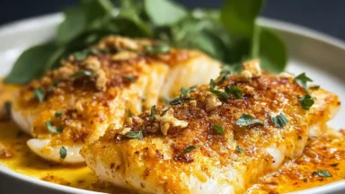 Parmesan & Paprika Haddock Baked in Garlic Butter Bliss