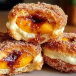 Peach Cobbler Cheesecake Donuts That You’ll Love 5 Peach Cobbler Cheesecake Donuts Freshly Baked