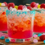 Fizzy Pop Rocks Potion Mocktail in a Colorful Glass