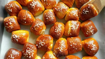 Delicious Homemade Pretzel Bites Fresh Out of the Oven