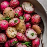 Roasted Radishes Served Warm