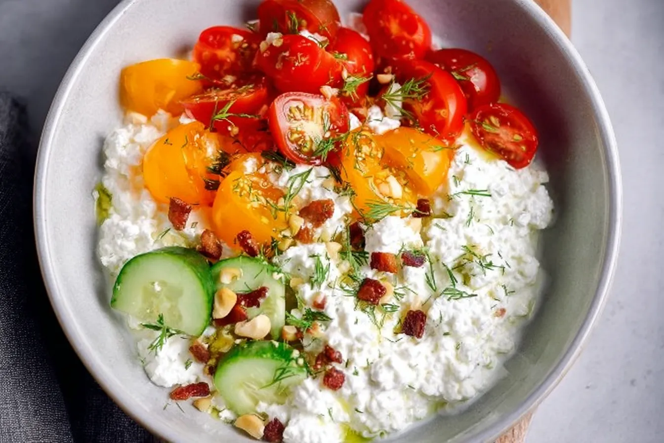 Savory Cottage Cheese Bowl Delicious and Nutritious Meal