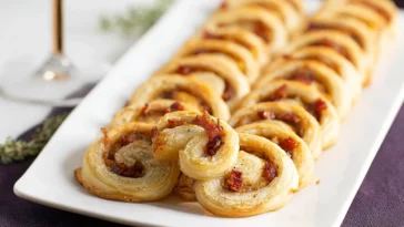 Savory Palmiers with Bacon, Gruyère, and Caramelized Onions
