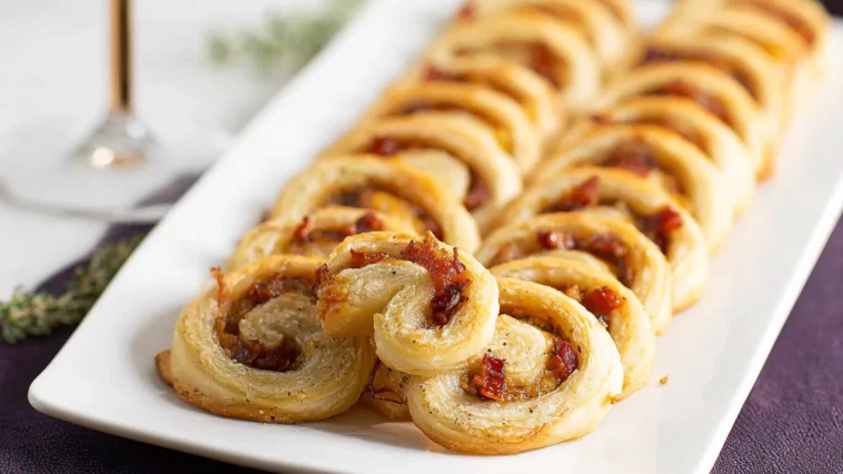 Savory Palmiers with Bacon, Gruyère, and Caramelized Onions