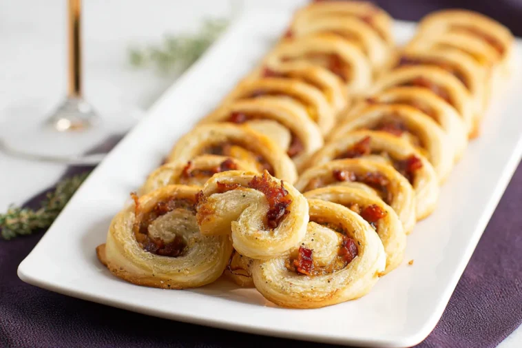 Savory Palmiers with Bacon, Gruyère, and Caramelized Onions