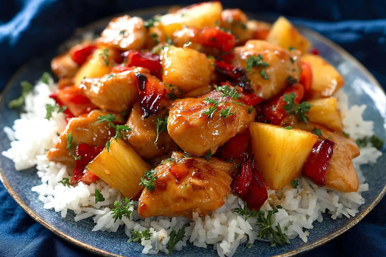 Sheet Pan Hawaiian Chicken