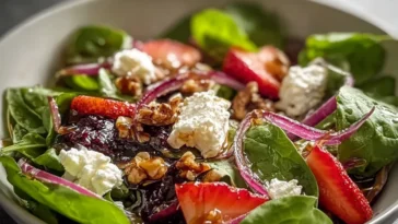 Colorful Simple Spring Mix Salad with Balsamic Honey Dressing