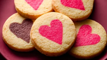 Slice and Bake Heart Cookies Ready to Enjoy!