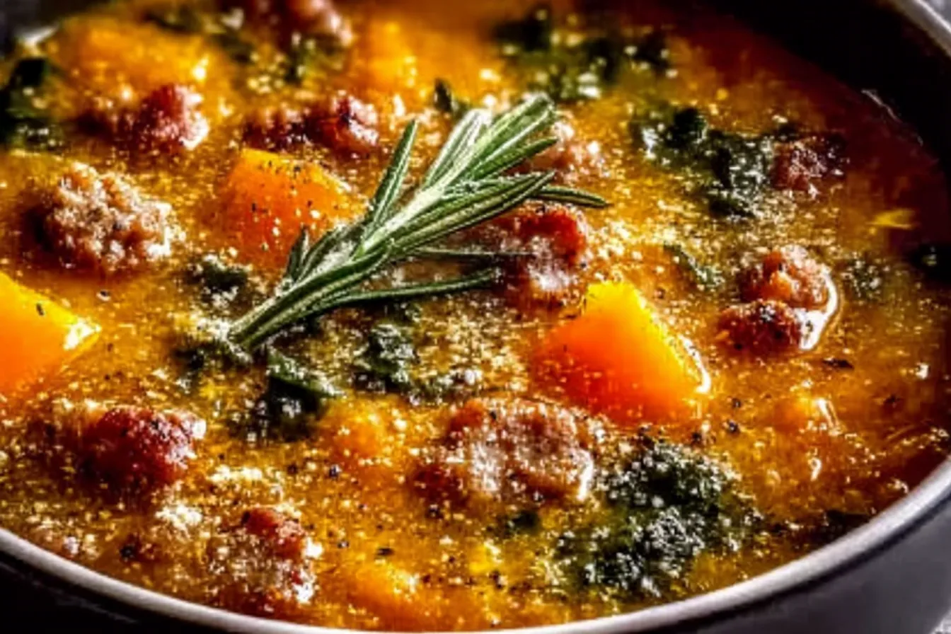 Slow Cooker Butternut Squash Sausage Soup: Cozy Comfort Dish 4 Slow Cooker Butternut Squash Sausage Soup