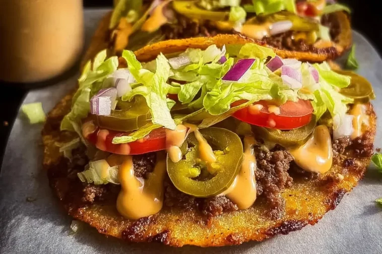 Smash Burger Tacos: A Game-Changer for Taco Night! 3 Delicious Smash Burger Tacos Ready to Serve