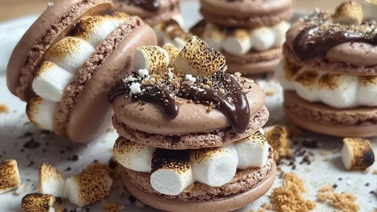 Delicious S’mores French Macarons Ready to Enjoy