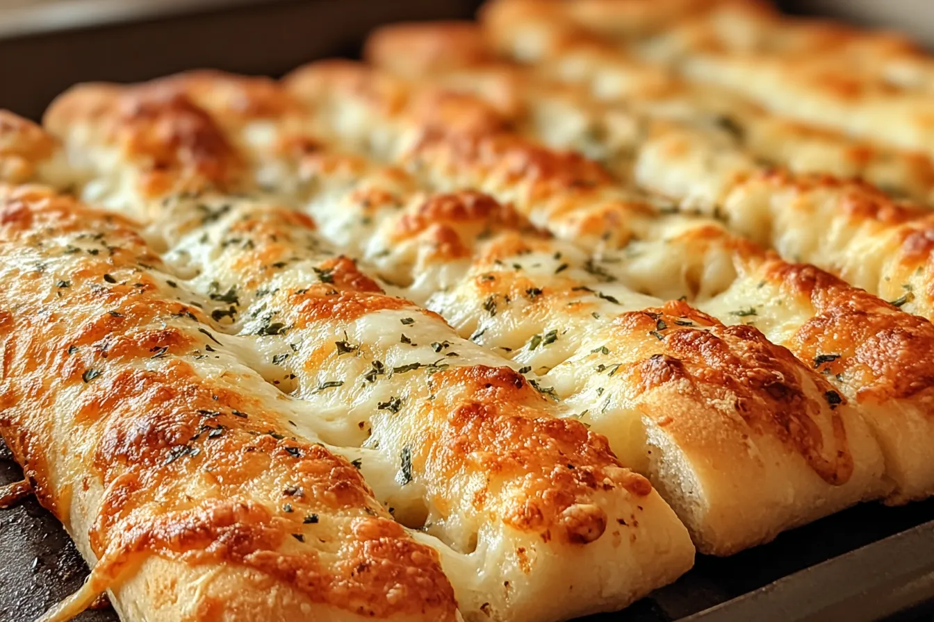 Sourdough Cheesy Breadsticks