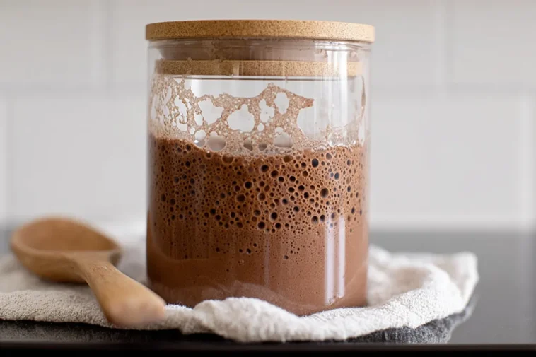 Sourdough Chocolate Starter in a Jar